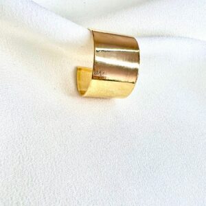 ANEL  AJUSTÁVEL LISO DOURADO | BANHO OURO 18K