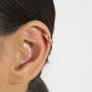 Piercing Dourado fake Colors | Banho Ouro 18k