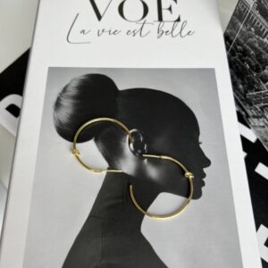 Meia argola nó G/ banho ouro