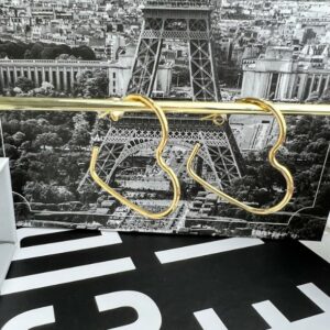 Meia argola coração M