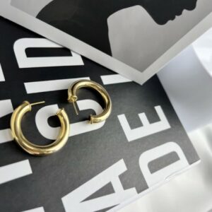 Meia Argola Dourada | Banho Ouro 18k