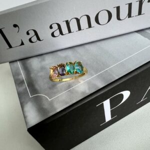 Anel Patrícia Dourado Colors | Banho Ouro 18k