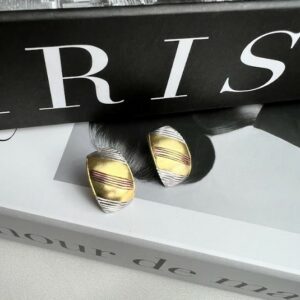 Brinco Divisória três Ouros | Banho Ouro 18k