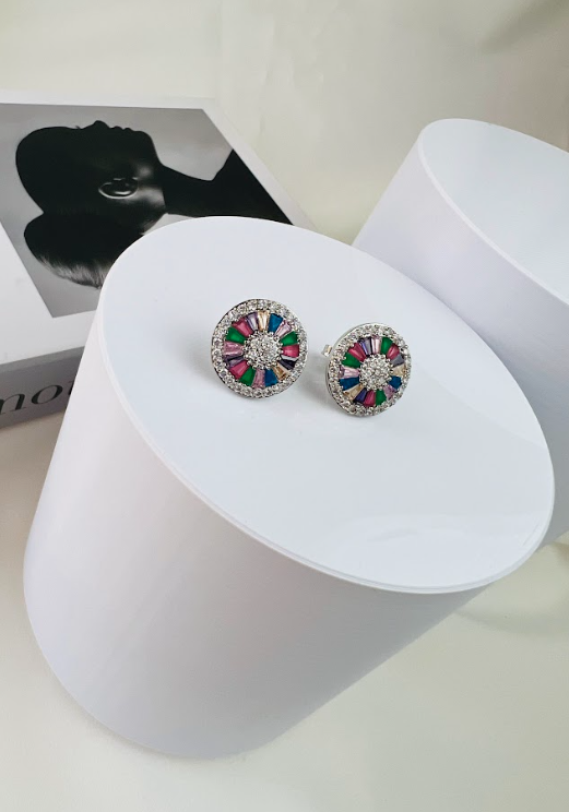 Brinco Pizza Colors | Banho de Ródio - Imagem 2