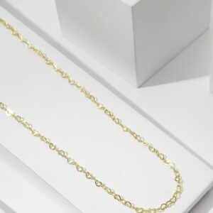 Choker de Elo Coração | Banho Ouro 18k
