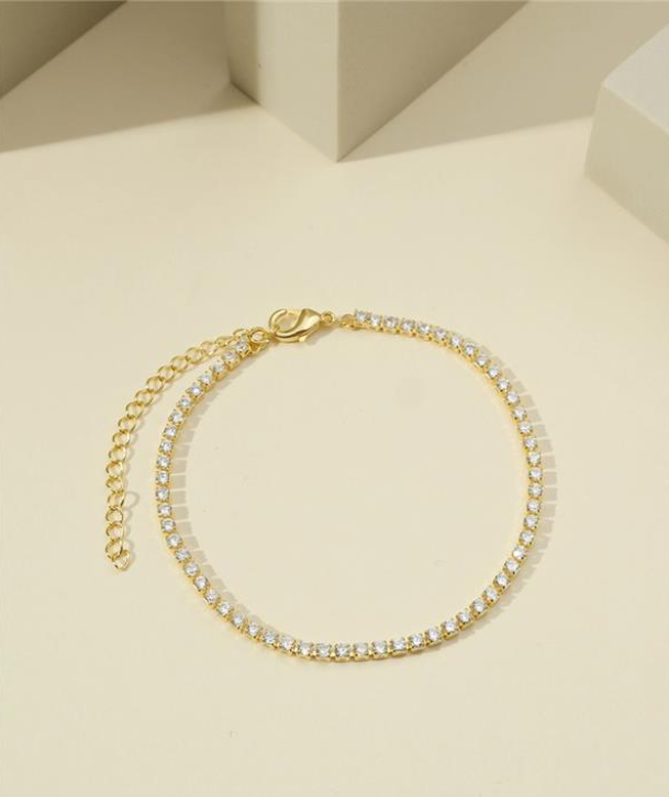 Pulseira Riviera 2mm | Banho Ouro 18k - Imagem 2