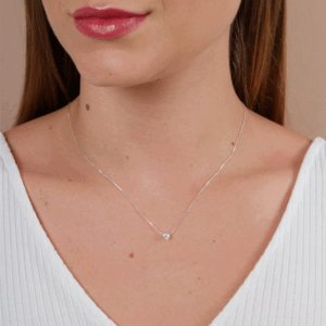 Colar Coração | Banho de Prata