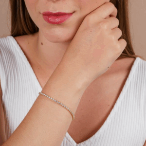 Pulseira Riviera 2mm | Banho Ouro 18k