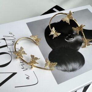 Ear Cuff Dourado Butterfly | Banho Ouro 18k